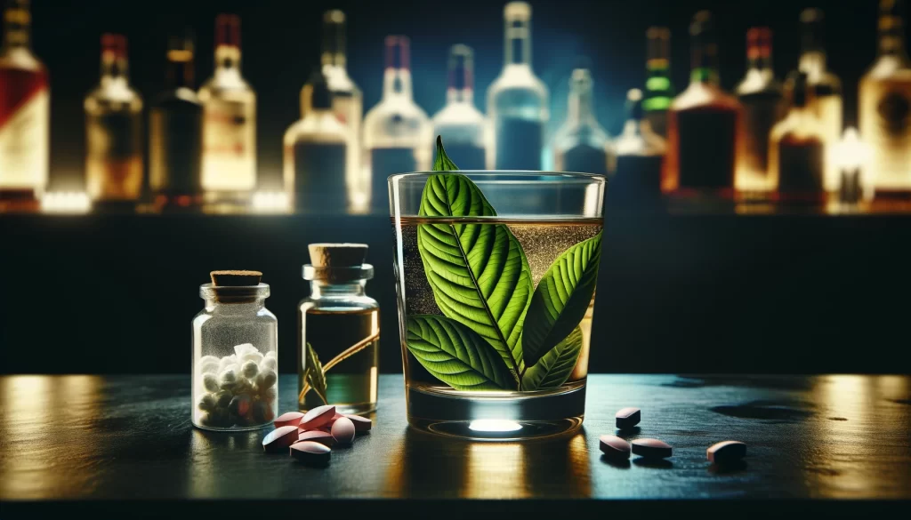 Kratom a alkohol